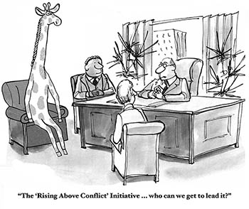 rising above conflict comic strip