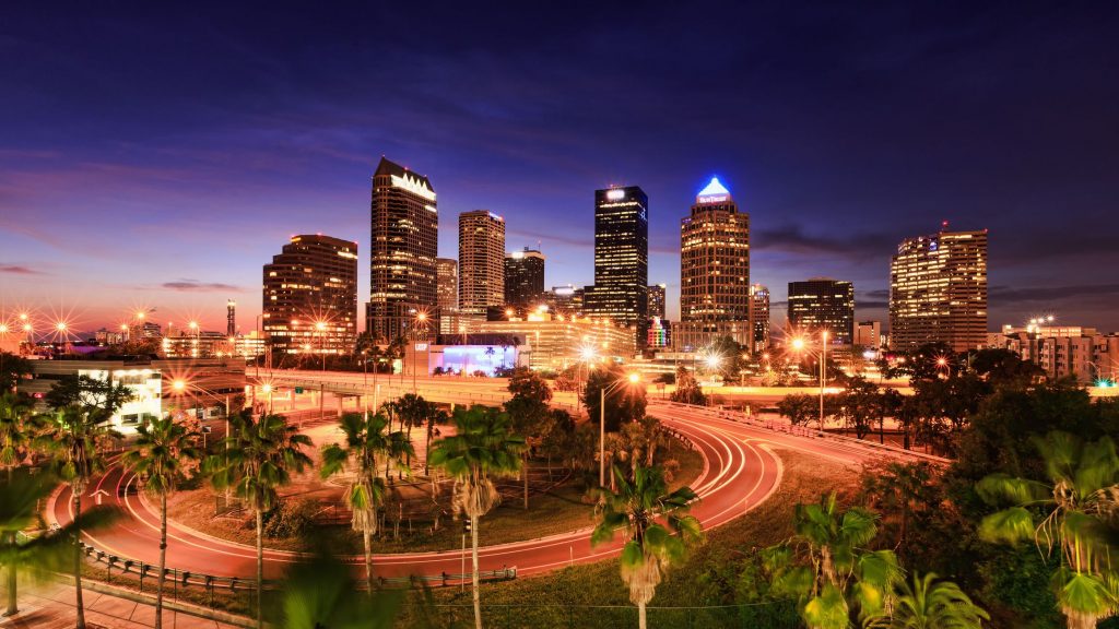 The Tampa Bay skyline