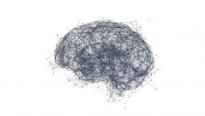 A neural network graphic concept.