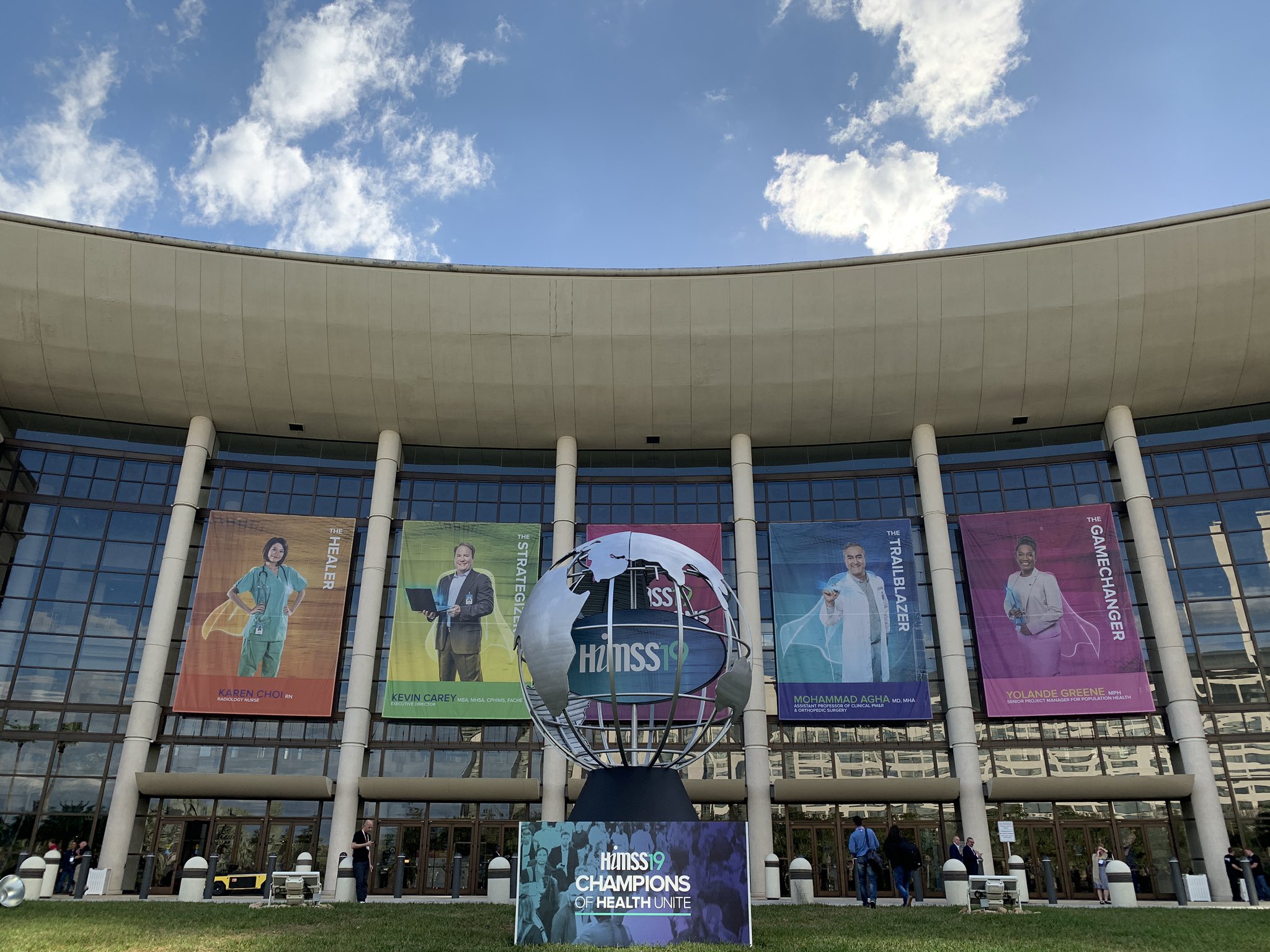 Entrance to a HIMSS conference