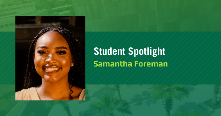 Student spotlight image of Samantha Foreman